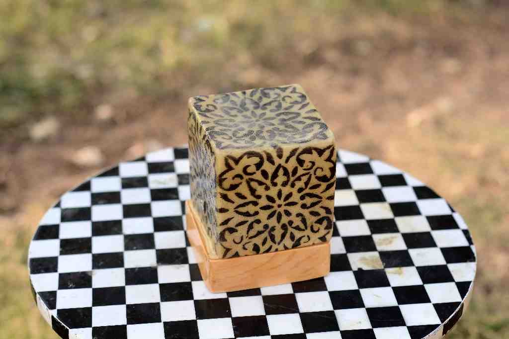 Camel skin square shape lamp - Duplicate IMG # 1