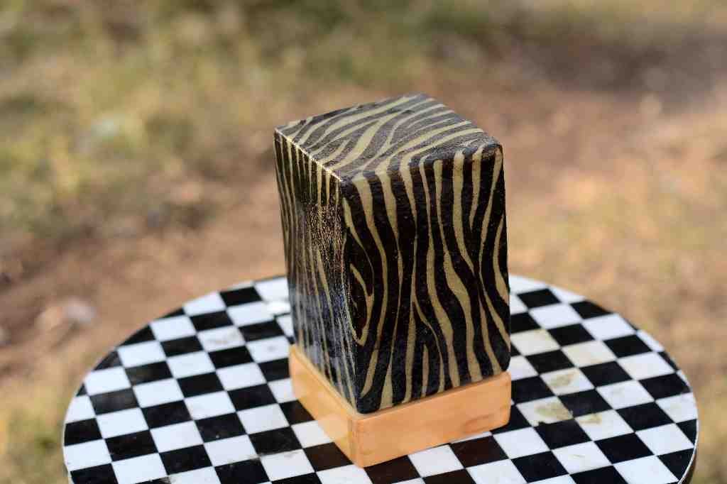 Camel skin square shape lamp      - Duplicate IMG # 1