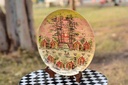 Naqashi art hand painted wooden plate      - Duplicate IMG # 1