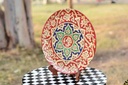 Naqashi art hand painted wooden plate    - Duplicate IMG # 1