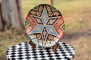 Naqashi art hand painted wooden plate   - Duplicate IMG # 1