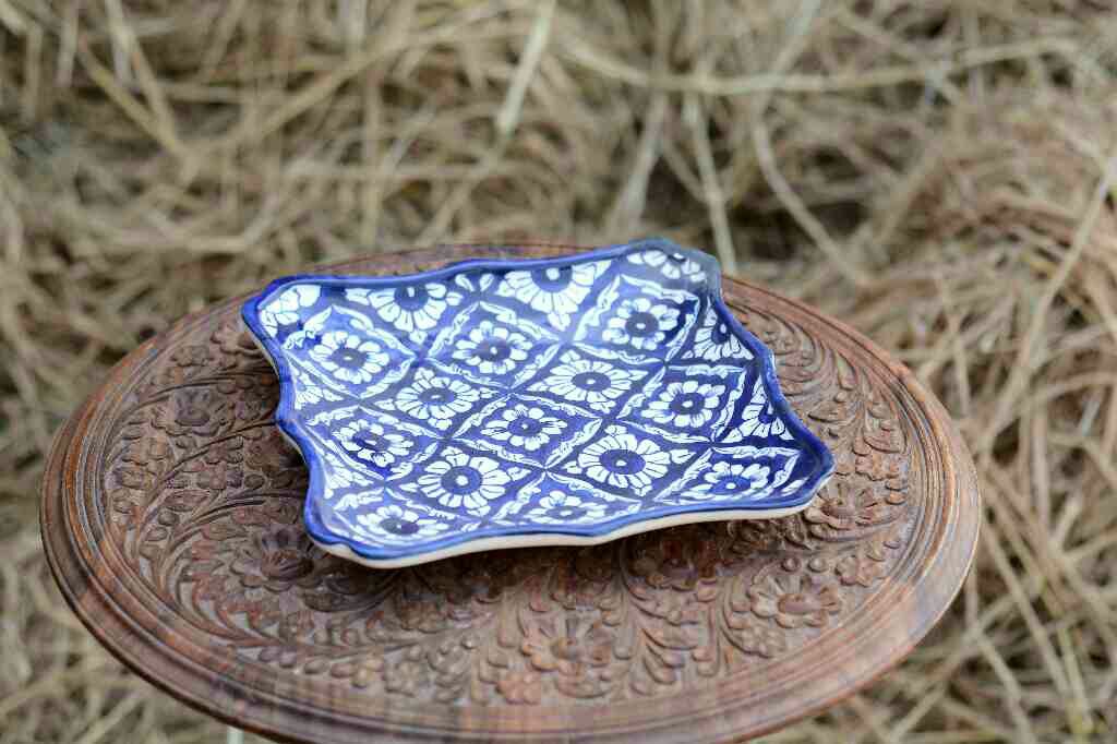Blue pottery Small Dish - Duplicate IMG # 1