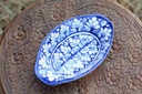Blue Pottery Oval shape raita bowl - Duplicate IMG # 1