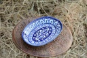 Blue Pottery Oval shape rice tray - Duplicate IMG # 1