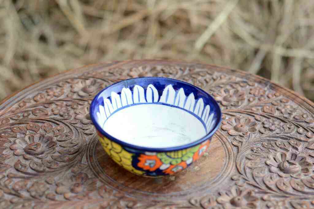 Blue Pottery Deep Bowl - Duplicate IMG # 1