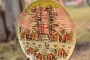 Naqashi art hand painted wooden plate      - Duplicate IMG # 2