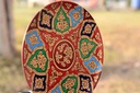 Naqashi art hand painted wooden plate     - Duplicate IMG # 1
