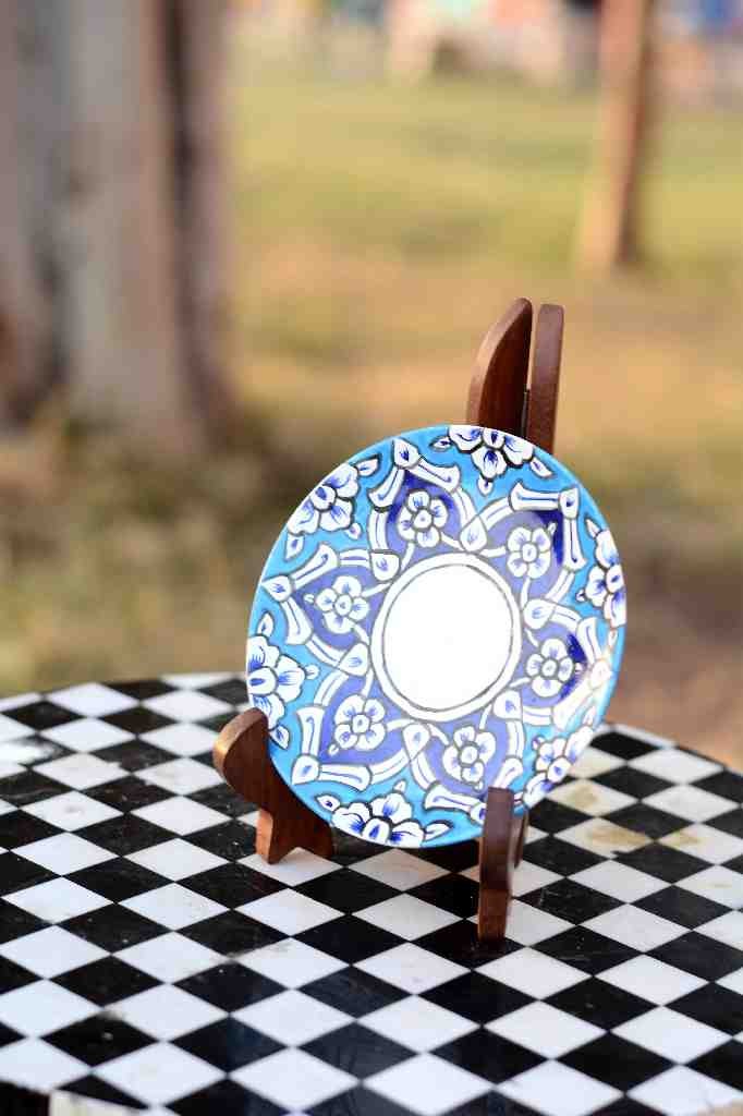 Naqashi art hand painted wooden plate  IMG # 1