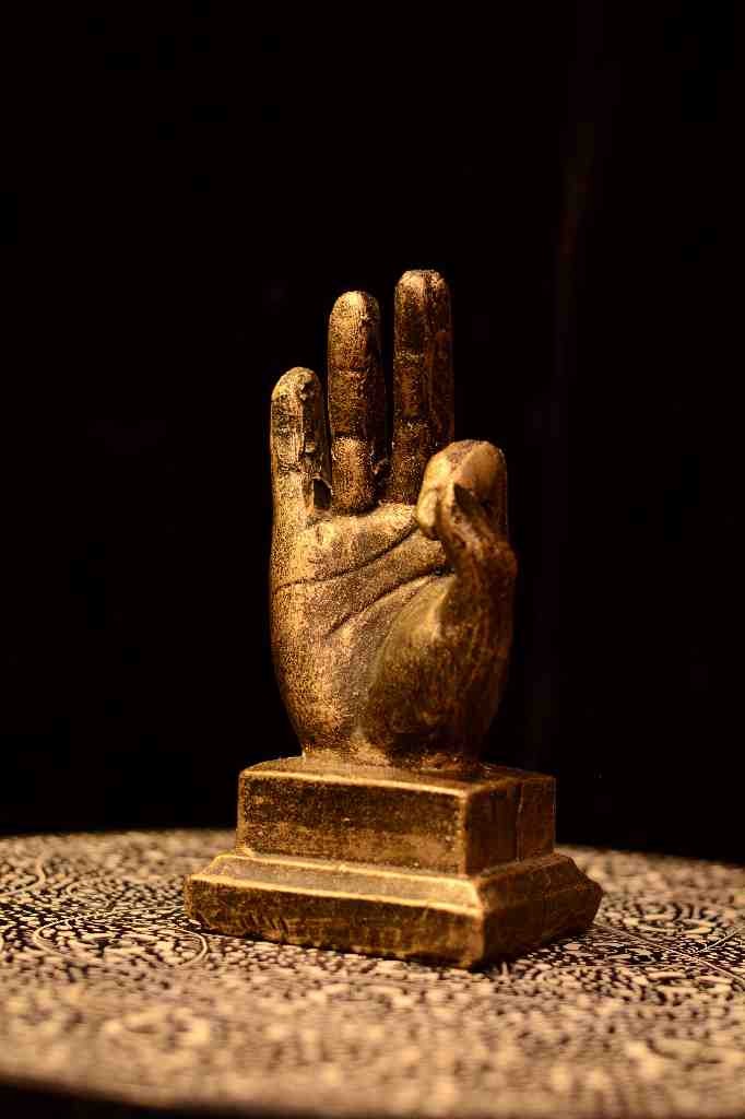 Ok Gesture Finger Hand Statue Sculpture Fiber Statues Decor. IMG # 1