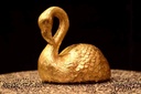 Swan Figurine Bird Art Sculpture Handmade Statuette IMG # 1