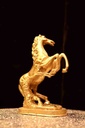 Fiber Horse Golden Mini Sculpture - Duplicate IMG # 1
