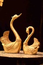 Fiber Horse Golden Mini Sculpture - Duplicate IMG # 1
