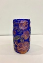 Decorated Pencil Glass Jar