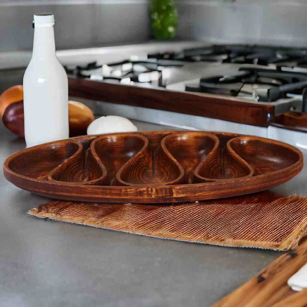 Wooden decorative dry fruit tray  IMG # 1