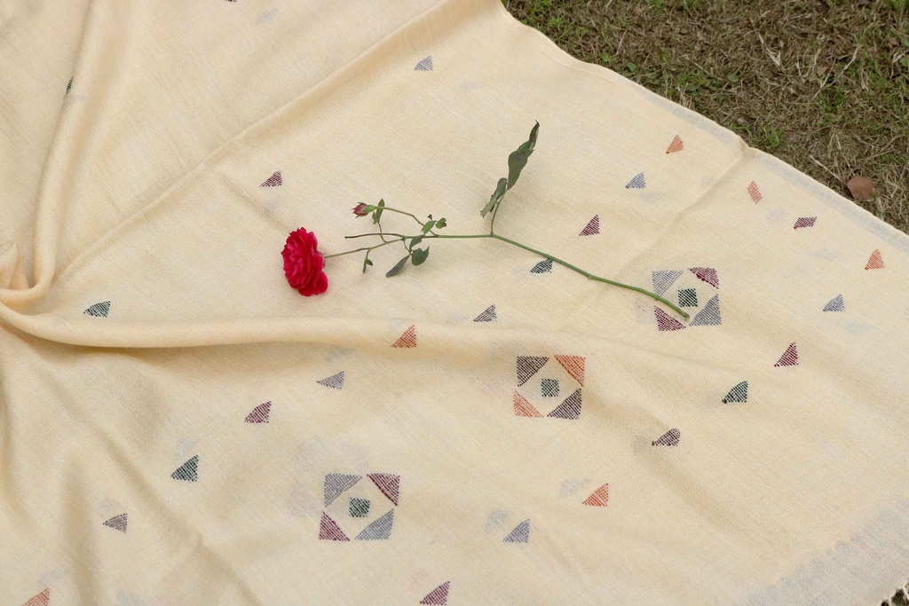 Swati Khaddi Embroidered Wool Shawl