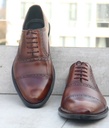 Dual Shade Tan-Brown Handmade Leather Shoe