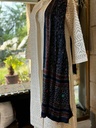 Ajrak Silk Scarf with Mirror Work