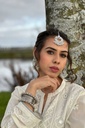 Shadow Embroidery Kurta | White IMG # 1