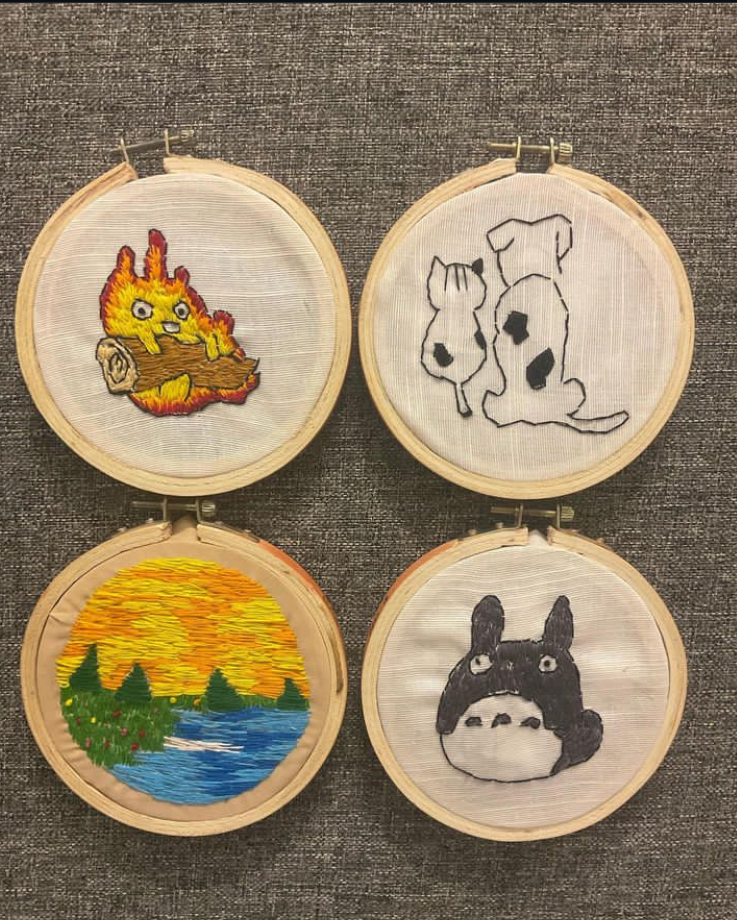 Custom Hand embroidered frame