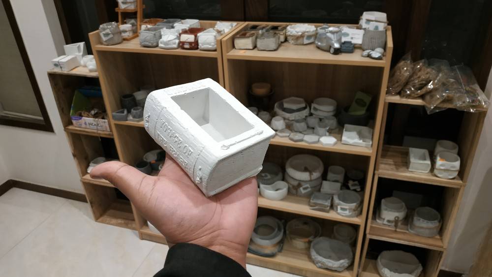 The Book shaped Planter - White IMG # 1