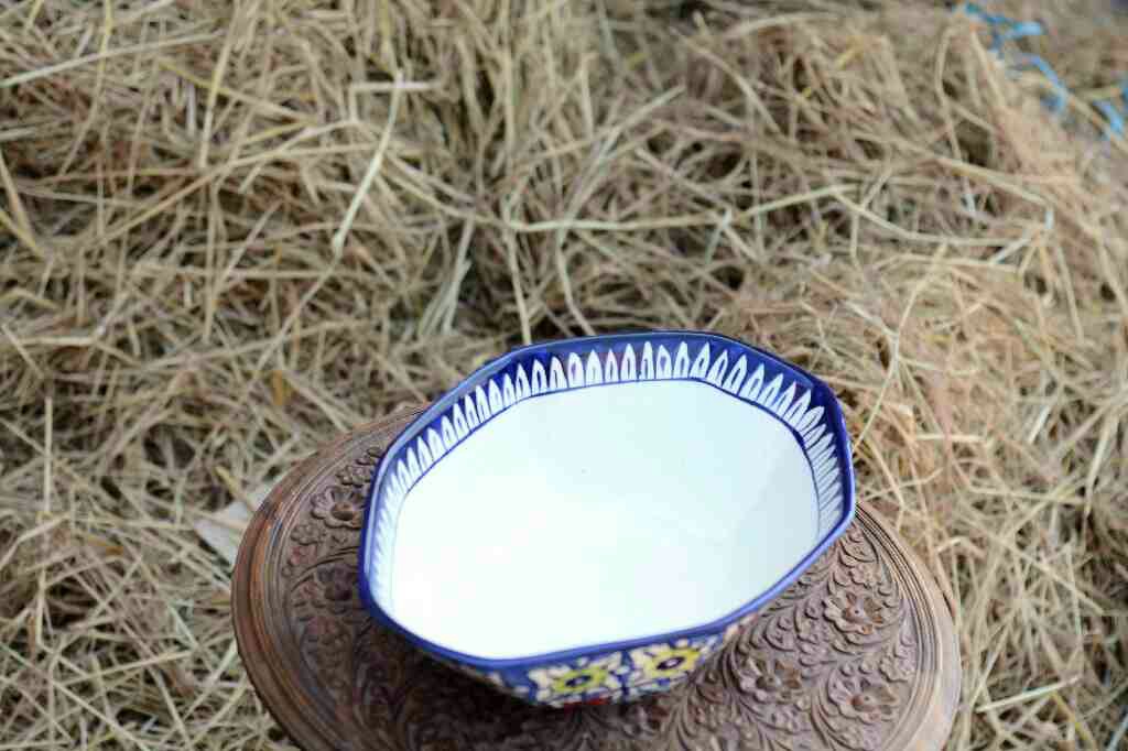 Blue pottery deep bowl IMG # 1