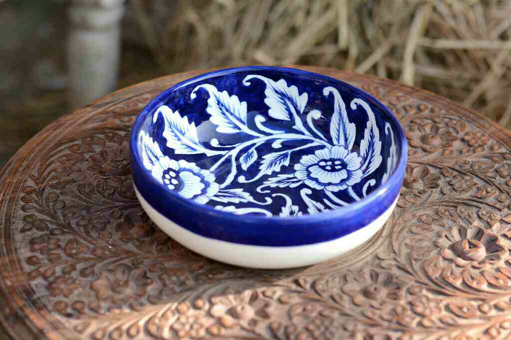Blue pottery bowl - Duplicate IMG # 1
