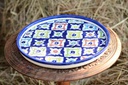 Blue pottery Pizza Tray - Duplicate IMG # 1