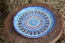 Blue pottery Pizza Tray - Duplicate IMG # 1