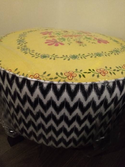 Ottoman with Hand painted Mirror IMG # 1