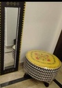 Ottoman with Hand painted Mirror IMG # 3