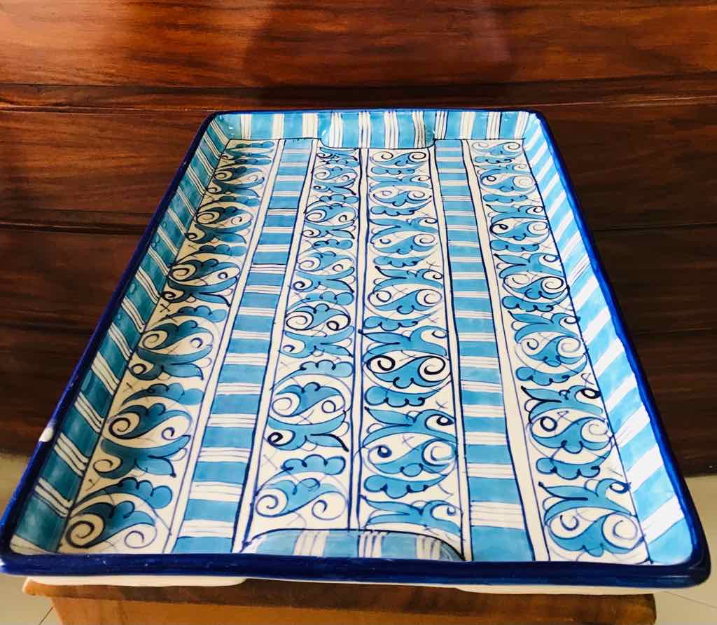 Blue Pottery ( Large Tray) IMG # 1