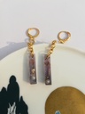 Adorned Black Eardrops