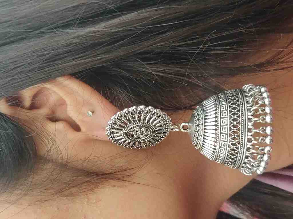 Hand-Crafted Antique Jhumkay Earrings IMG # 1