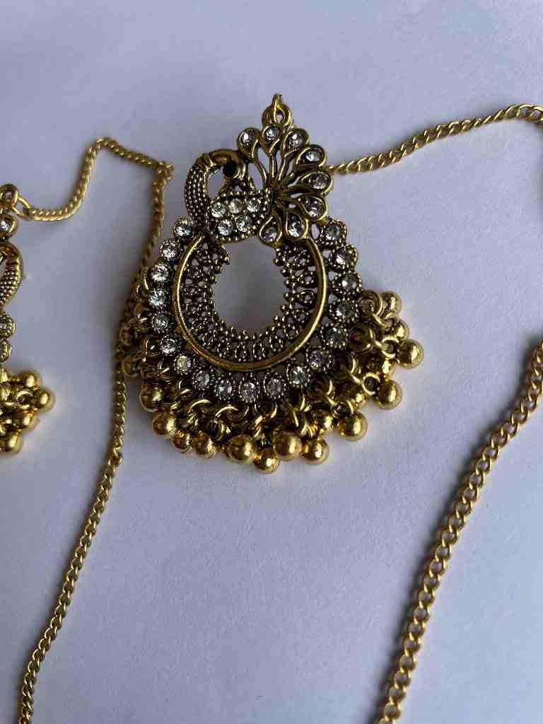 Zircon Double Sided Earrings - Duplicate IMG # 1