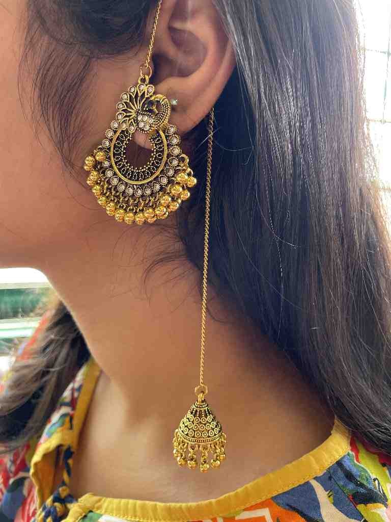 Zircon Double Sided Earrings - Duplicate IMG # 2
