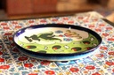 Blue Pottery Leave Dish - Duplicate IMG # 1
