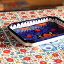 Blue Pottery Pizza Dish - Duplicate IMG # 1