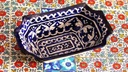 Blue Pottery Fruit Dish IMG # 1