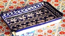 Blue Pottery Cookie Dish IMG # 1