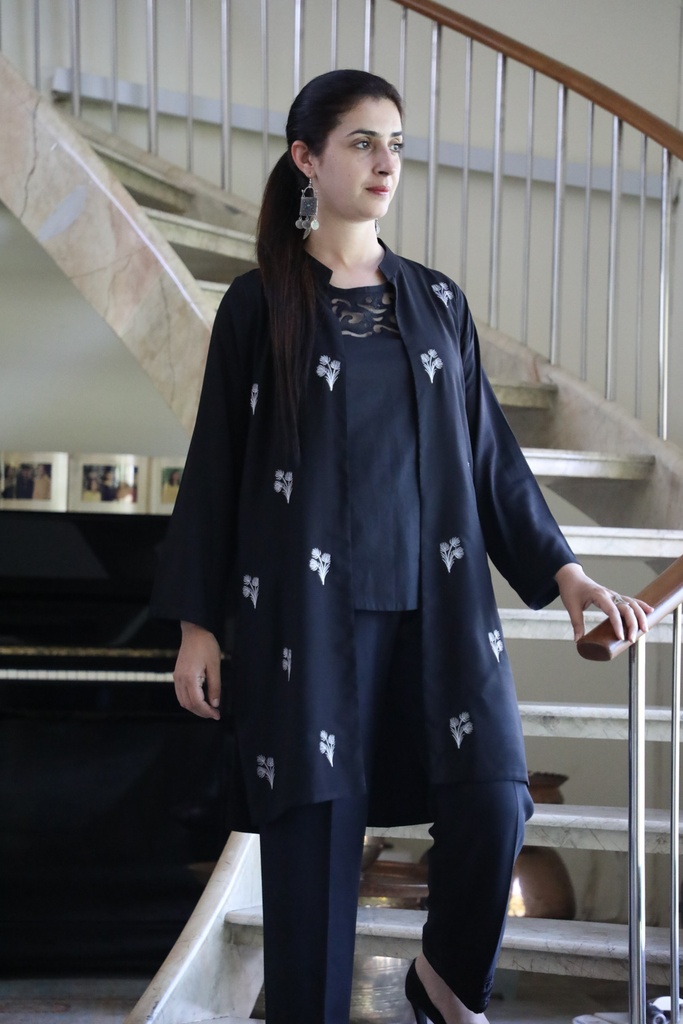 Extra image for Festive - Embroidered Linen Gown