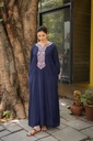Extra image for Embroidered Blue Kaftan