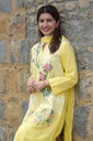 Extra image for Yellow Applique Kurta