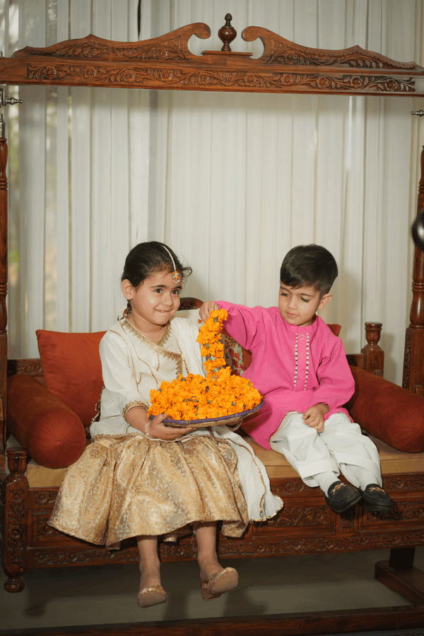 Extra image for Pink Hand Tarkashi Kurta