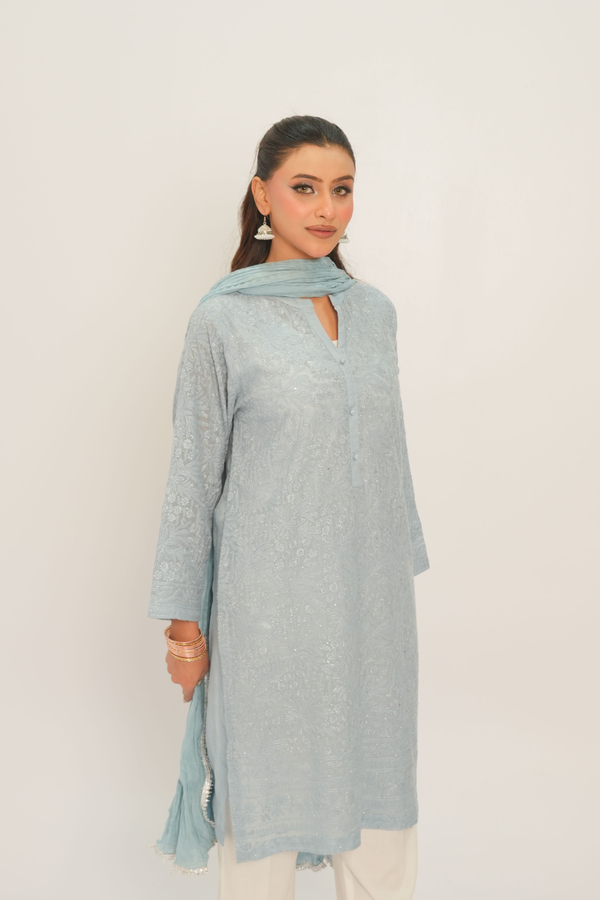Extra image for Lunar Blue Kurta