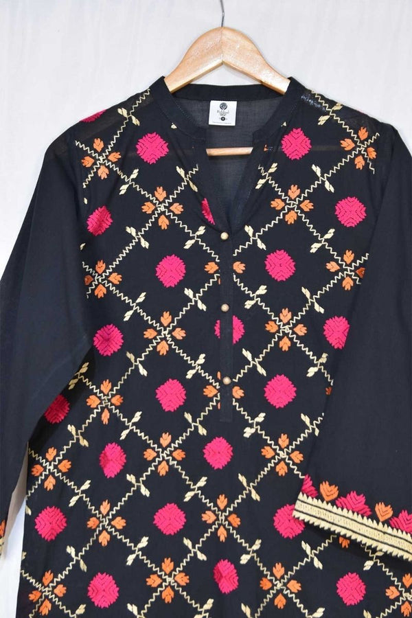 Extra image for Jisti peach and white kurta