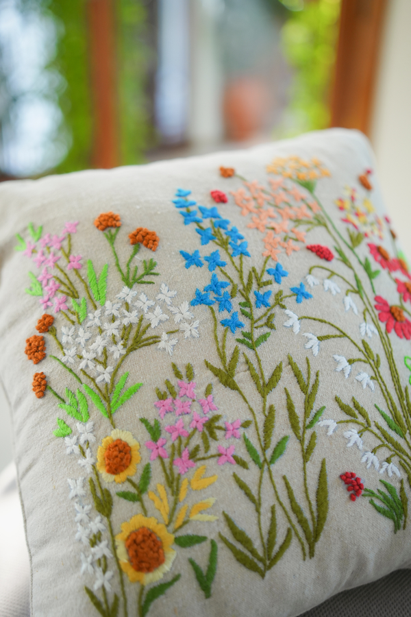 Extra image for FloraStitch Cushion Cover