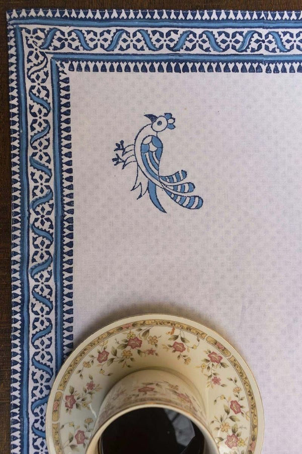 Extra image for Block Print Sparrow Mats