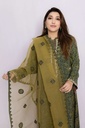 Extra image for Ajrak Applique Organza Dupatta