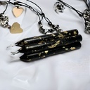 Red & Black set of 10 Candles decorated with gold foil - perfect candles for Mehndi weddings or party decoration