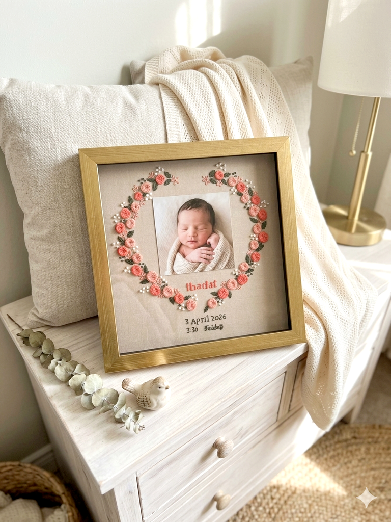 Embroidered Name frame